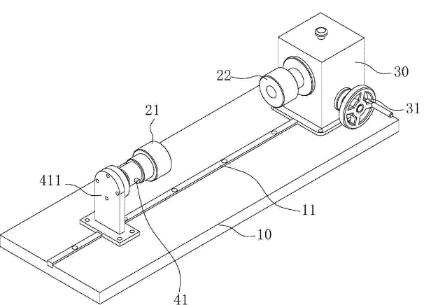 传动轴扭转间隙试验机平面图